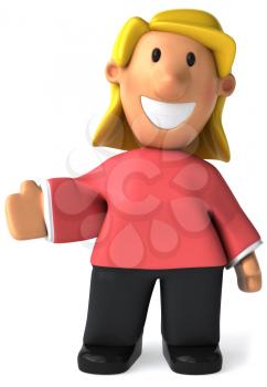 Royalty Free Clipart Image of a Woman