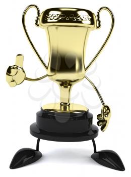 Royalty Free Clipart Image of a Trophy