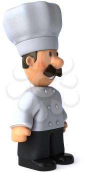 Royalty Free Clipart Image of a Chef