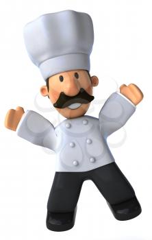 Royalty Free Clipart Image of a Chef