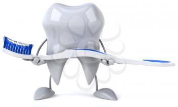 Royalty Free Clipart Image of a Toothbrush