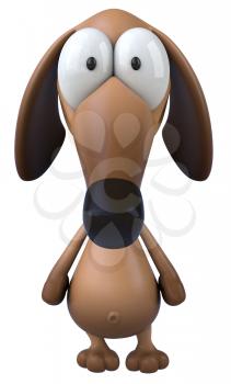 Royalty Free Clipart Image of a Dog