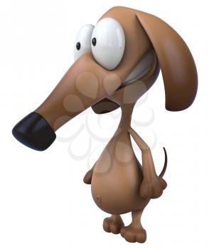 Royalty Free Clipart Image of a Dog