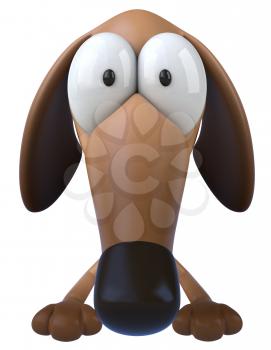 Royalty Free Clipart Image of a Dog