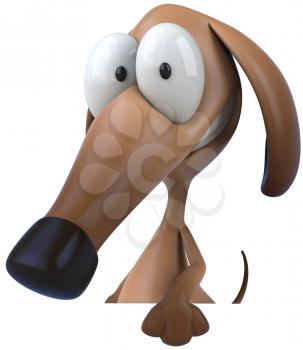 Royalty Free Clipart Image of a Dog