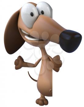 Royalty Free Clipart Image of a Dog