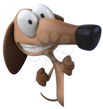 Royalty Free Clipart Image of a Dog