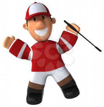 Royalty Free Clipart Image of a Jockey