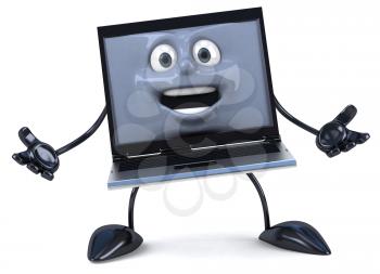 Royalty Free Clipart Image of a Laptop