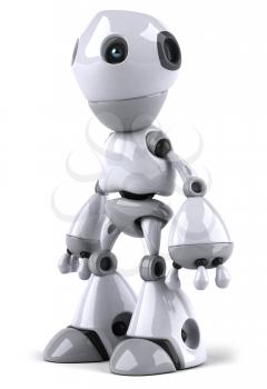 Royalty Free Clipart Image of a Robot