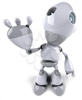 Royalty Free Clipart Image of a Robot