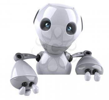 Royalty Free Clipart Image of a Robot