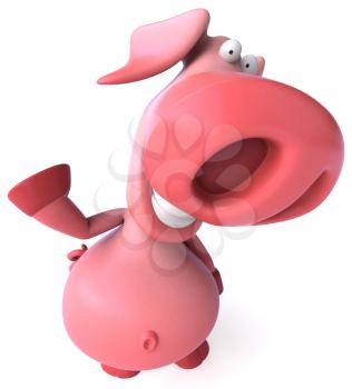 Royalty Free Clipart Image of a Pig