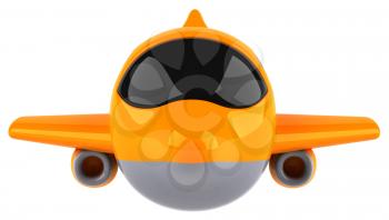 Royalty Free Clipart Image of a Plane