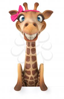 Fun giraffe