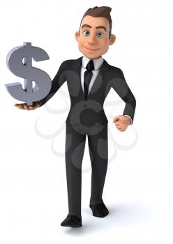 Fun businessman