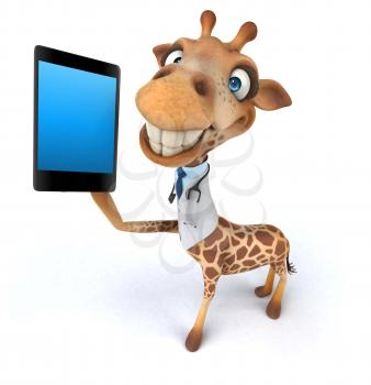 Fun giraffe