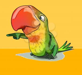 Fun parrot