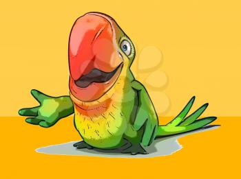 Fun parrot