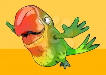 Fun parrot