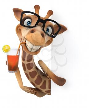 Fun giraffe