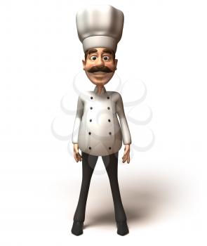 Royalty Free 3d Clipart Image of a Chef