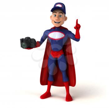 Fun superhero - 3D Illustration