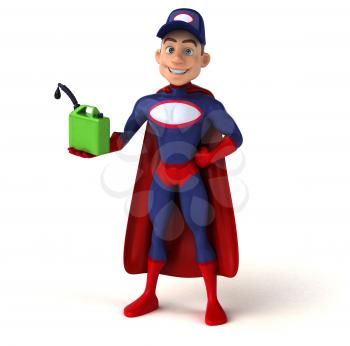 Fun superhero - 3D Illustration