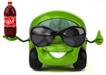 Fun car - 3D Illustration