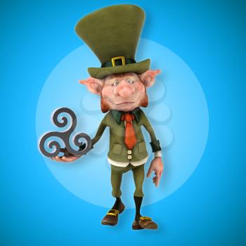 Fun leprechaun - 3D Illustration