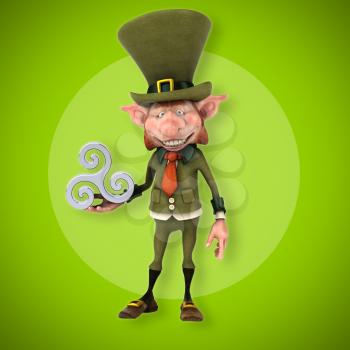 Fun leprechaun - 3D Illustration