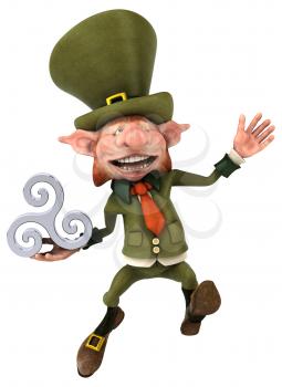 Fun leprechaun - 3D Illustration