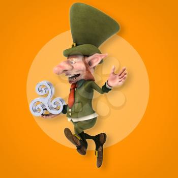 Fun leprechaun - 3D Illustration