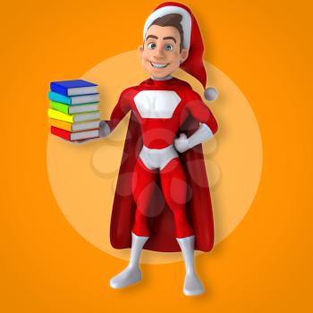 Fun superhero - 3D Illustration