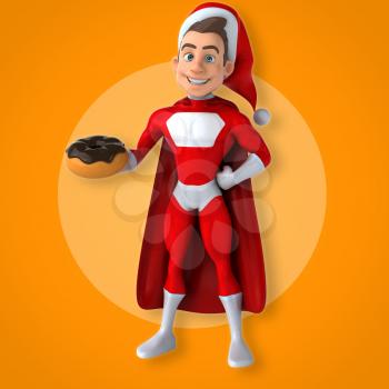 Fun superhero - 3D Illustration