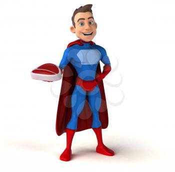 Fun superhero - 3D Illustration