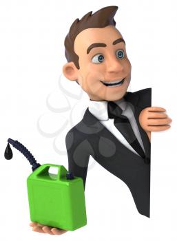 Fun businessman