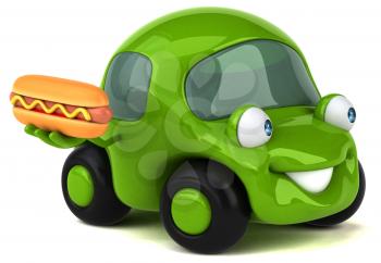 Fun car - 3D Illustration