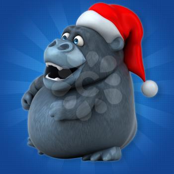 Fun gorilla - 3D Illustration