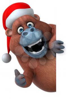 Fun Orangutan - 3D Illustration