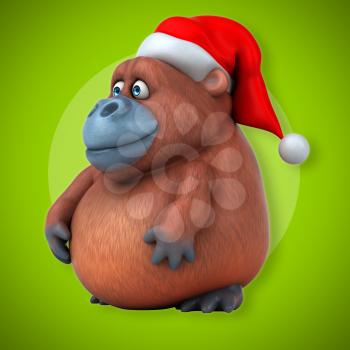 Fun Orangutan - 3D Illustration