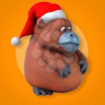 Fun Orangutan - 3D Illustration