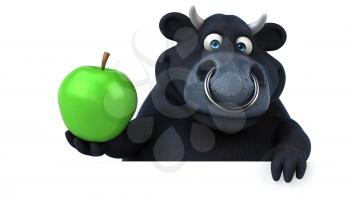 Black bull - 3D Illustration