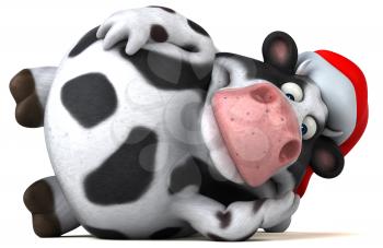 Fun cow - 3D Illustration