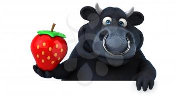 Black bull - 3D Illustration