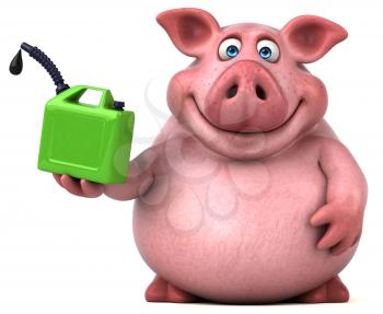 Fun pig - 3D Illustration