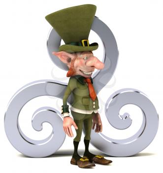 Fun leprechaun - 3D Illustration