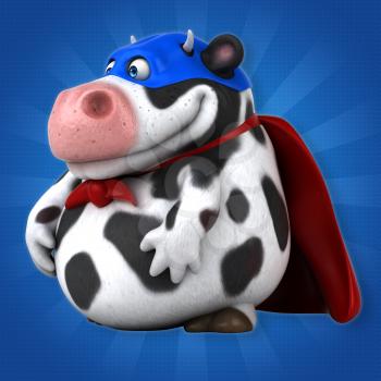 Super cow - 3D Illustration