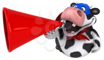 Super cow - 3D Illustration