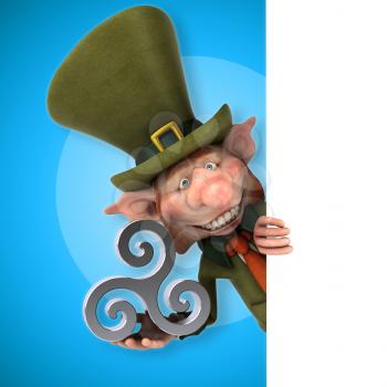 Fun leprechaun - 3D Illustration